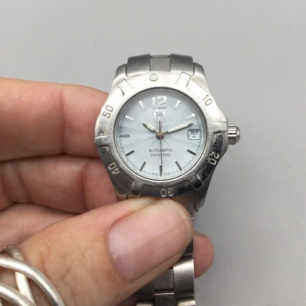TAG Heuer Womens Watch 28mm Blue Dial Stainless Automatic WN2311 Swiss 7.5
